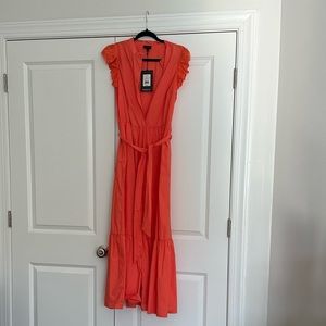 Who What Wear Orange Maxi Dress